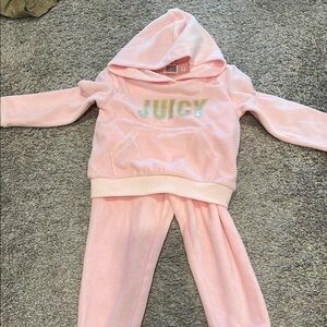 Juicy Couture Light Pink Velour Tracksuit